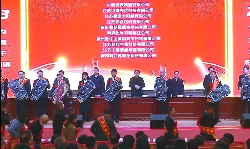 江苏南宫NG28喜获新沂经开区“突出孝顺”“金牌项目”双项声誉